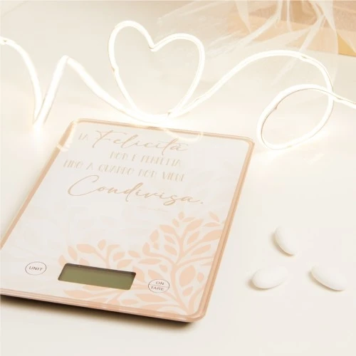 BILANCIA DECORO CUORE ROSA - CLARALUNA 2025