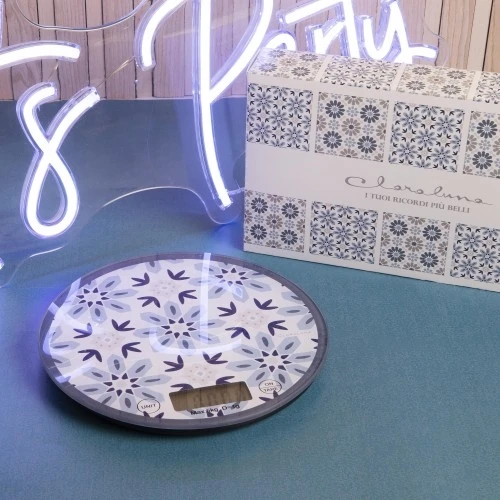 BILANCIA FIORI BLU/TORTORA