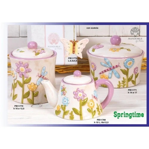 BISCOTTIERA 16 CM. CERAMICA SPRING