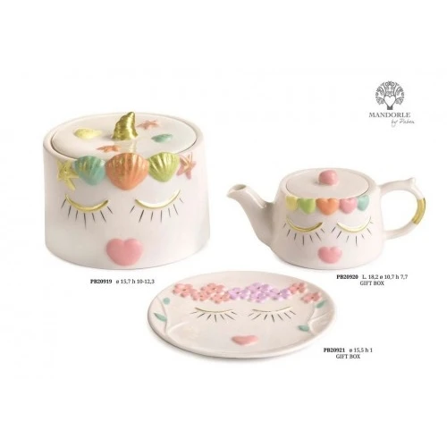 BISCOTTIERA VOLTO 15.7 CM. PORCELLANA