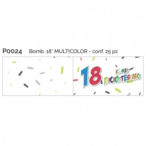 BOMB.18° MULTICOLOR CONF.25 PZ
