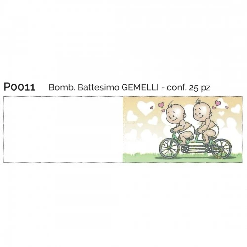 BOMB.BATTESIMO GEMELLI CONF.25 PZ