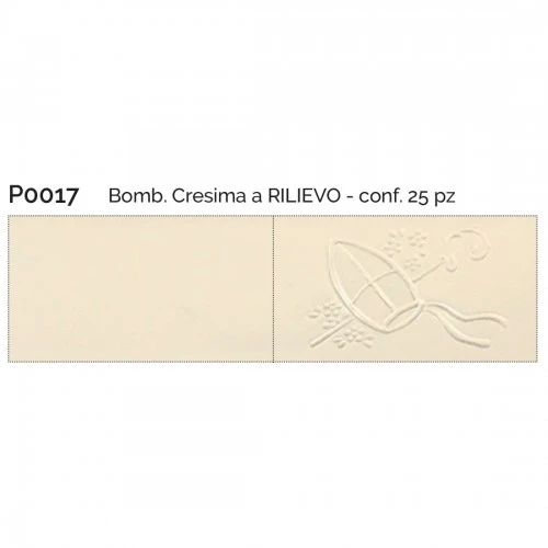 BOMB.CRESIMA A RILIEVO CONF.25 PZ