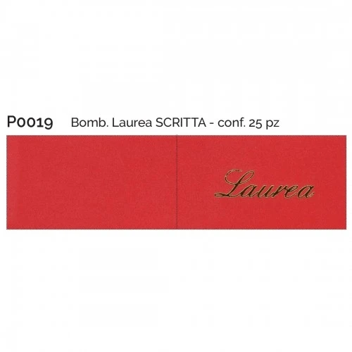 BOMB.LAUREA SCRITTA CONF.25 PZ