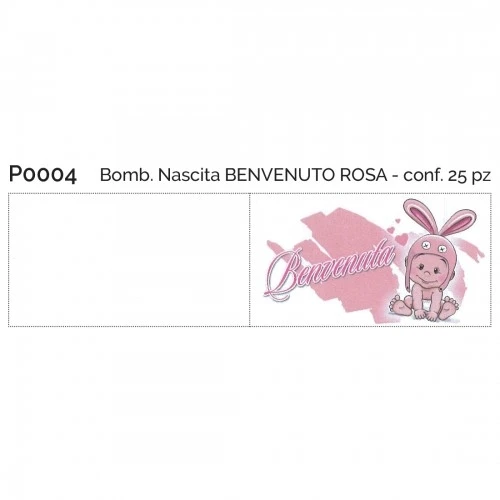 BOMB.NASCITABENVENUTO ROSA CONF.25PZ