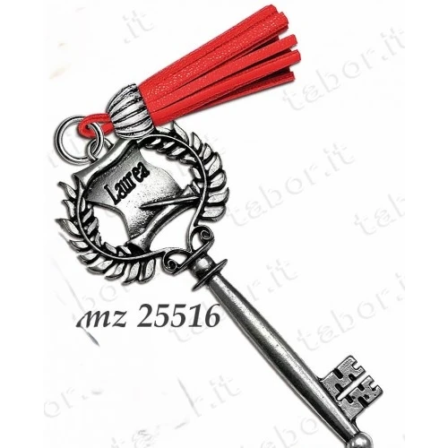 Bomboniera chiave pergamena laurea