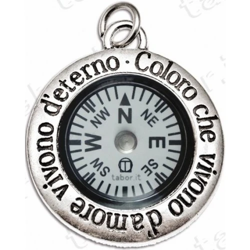 Bomboniera ciondolo bussola Coloro che vivono tema Viaggio