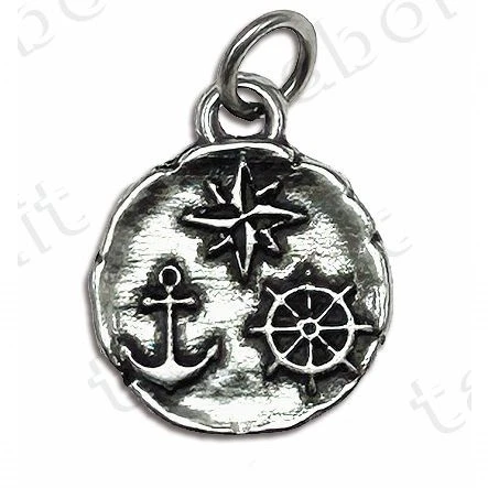 Bomboniera ciondolo marinaro in metallo