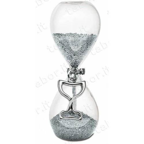 Bomboniera clessidra sabbia argento comunione
