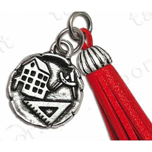 Bomboniera laurea ciondolo architettura con nappina