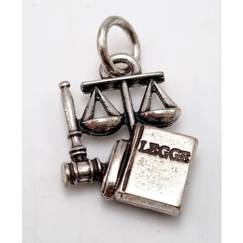 Bomboniera laurea ciondolo giurisprudenza