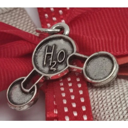 Bomboniera laurea ciondolo H2O molecola dell’acqua