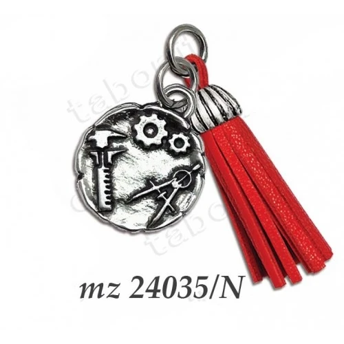 Bomboniera laurea ciondolo ingegneria meccanica con nappina