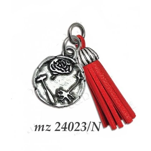 Bomboniera laurea ciondolo neurologia con nappina rossa