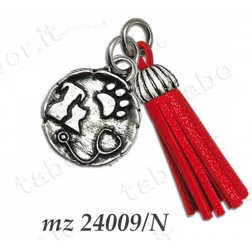 Bomboniera laurea ciondolo veterinaria con nappina