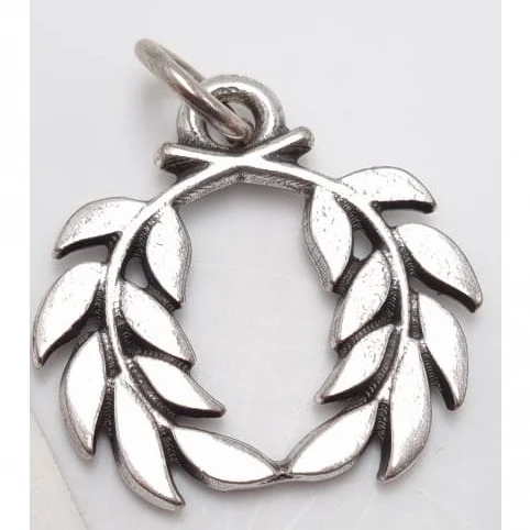 Bomboniera laurea corona d’alloro in metallo