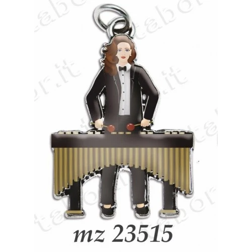 Bomboniera laurea in musica ciondolo xilofono donna smaltato