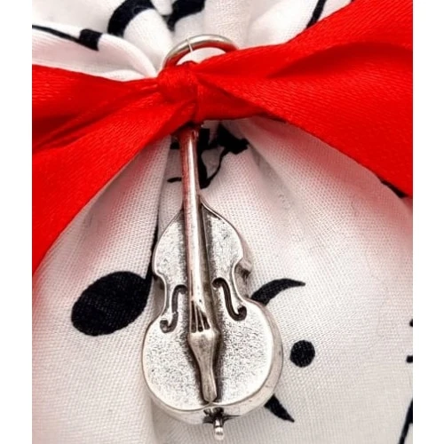 Bomboniera laurea musica contrabasso