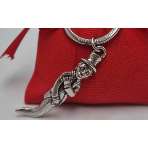 Bomboniera laurea portachiavi corno con gobbo