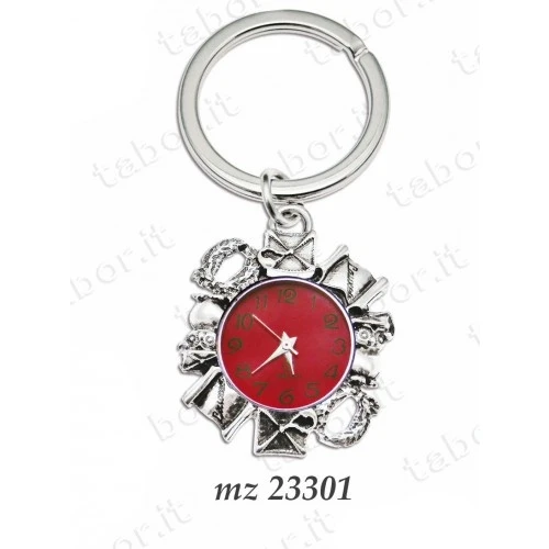 Bomboniera laurea portachiavi orologio