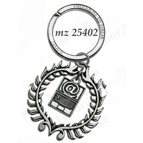 Bomboniera portachiavi computer laurea informatica