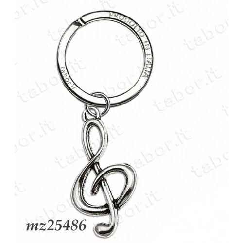 Bomboniera portachiavi stilizzato chiave di violino
