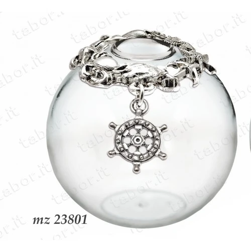 Bomboniera profumatore mare in vetro con ancora