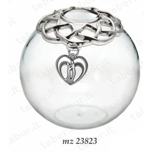 Bomboniera profumatore sfera cuore con sposi