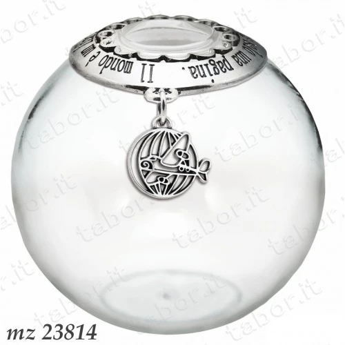 Bomboniera profumatore tema viaggio con ciondolo aereo