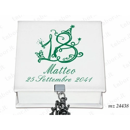 Bomboniera scatola degustazione personalizzabile portagioie 18 anni