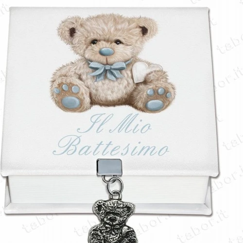 Bomboniera scatola degustazione personalizzabile portagioie orsetto bimbo