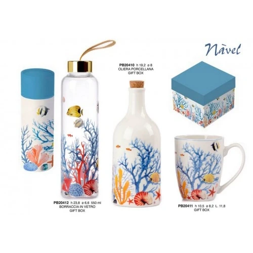 BORRACCIA A TEMA MARINO 23.5 CM. 