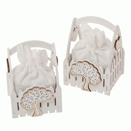 PORTACONFETTI BOUCLE' CESTO CM.11 