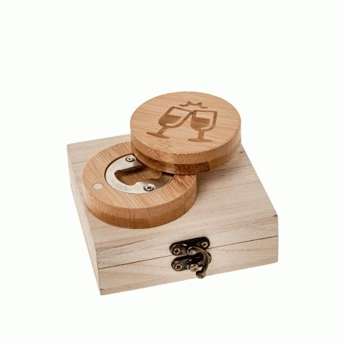 BRINDA APRIBOTTIGLI BOTTIGLIA DM.6,5 WOOD BOX - BOMBONIERE UTILI 