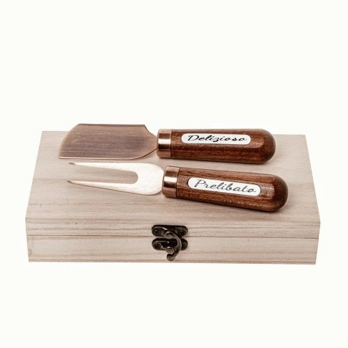 BRONZE SET FORM. CM.15 IN WOOD BOX - BOMBONIERE UTILI 