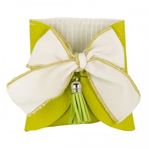 BUSTA CONFETTI FIOCCO VERDE CM.9 