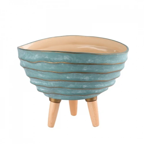 Cache-Pot Basso Turchese