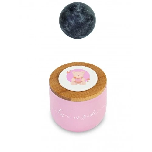 CANDELA BARATTOLO ROSA CON ORSETTO