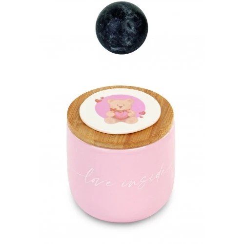 CANDELA BARATTOLO ROSA CON ORSETTO