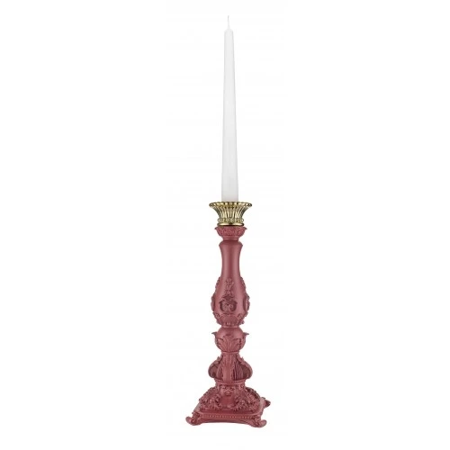 CANDELIERE BAROCCO H.40 ROSSO