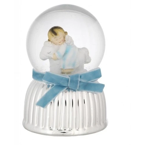 CARILLON BOULE DE NEIGE ANGIOLETTO SU CAVALLINO AZZURRO