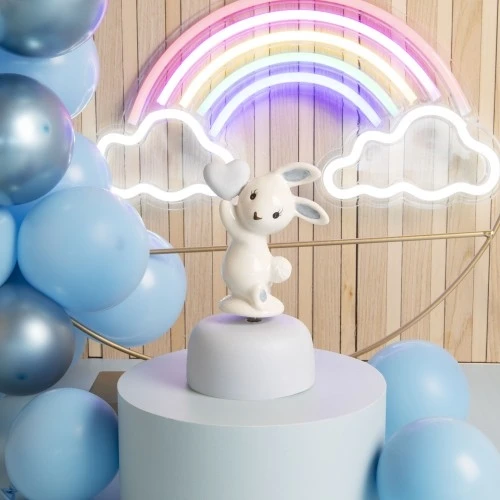 CARILLON C/CONIGLIETTO AZZURRO