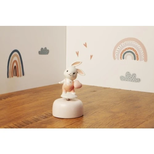 CARILLON C/CONIGLIETTO ROSA PORC.