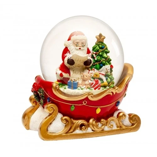 CARILLON PALLA CON SANTA CLAUS - DECORAZIONE NATALE