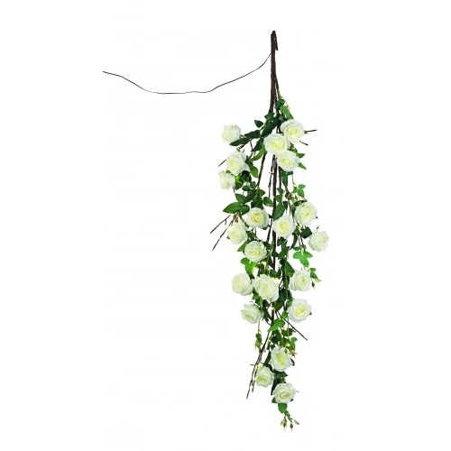 CASCATA ROSE BIANCHE 54 LED DA APPENDERE