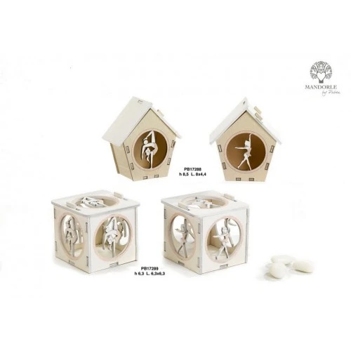 CASETTA APRIB/GINNASTA 8.5 CM. LEGNO