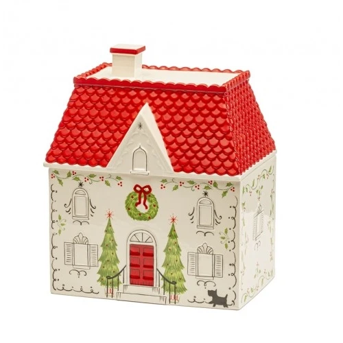 CASETTA CERAMICA CON LED - PAESAGGI DI NATALE