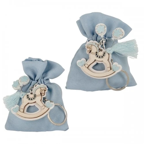 CAVALLINO BAG CONFETTI P/CHIAVE CIELO 