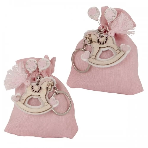 CAVALLINO BAG CONFETTI P/CHIAVE ROSA