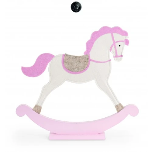 CAVALLINO DONDOLO ROSA FELTRO